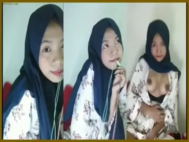 Cewek Hijab Hitam Cantik Hobi Vcs Masturbasi