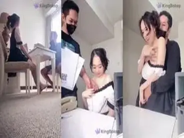 Gadis Cantik Goyang Atas Kasur Hotel Cermin