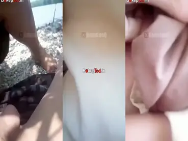 Siswi Pramuka Cantik Pasrah Goyang Kasur Pantai