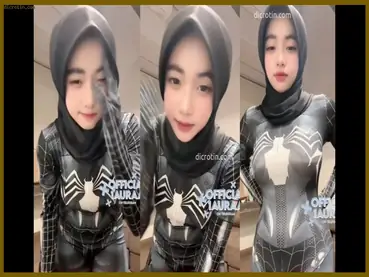 Talent Laura Jilbab Cosplay Spiderman Venom